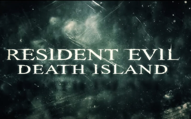 Teaserbild zum Trailer von Resident Evil Dead Island, der den Schriftzug vor einem schwarz-grünen Hintergrund zeigt.
