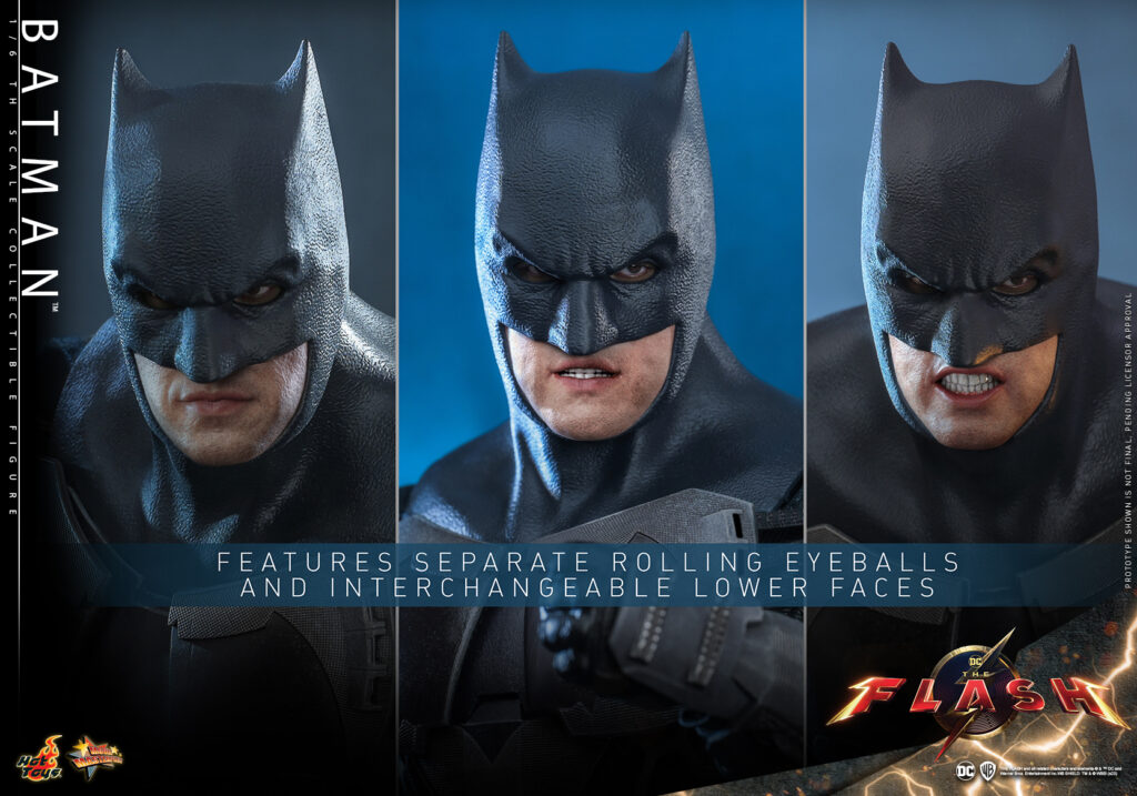 Produktfoto von Hot Toys Batfleck aus "The Flash".