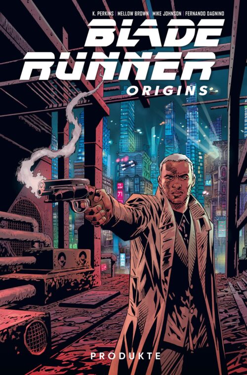 Cover des Comics Blade Runner Origins 1: Produkte von Panini Comics.